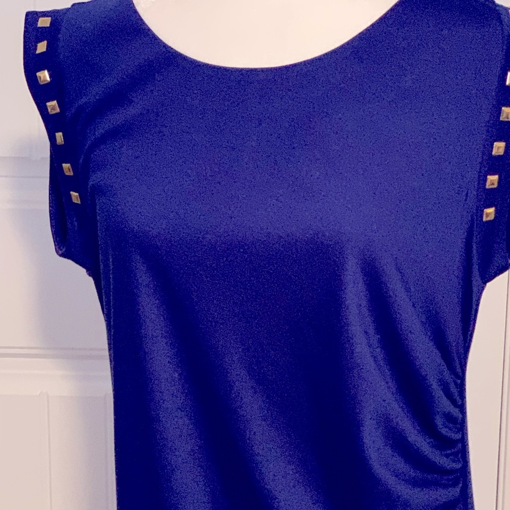 Blue dress with embellishments from Cato.  Size 14/16W